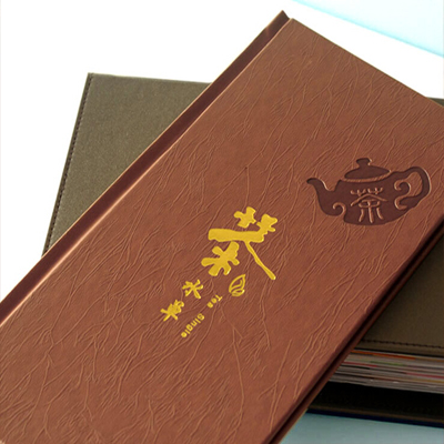 烫金茶谱制作